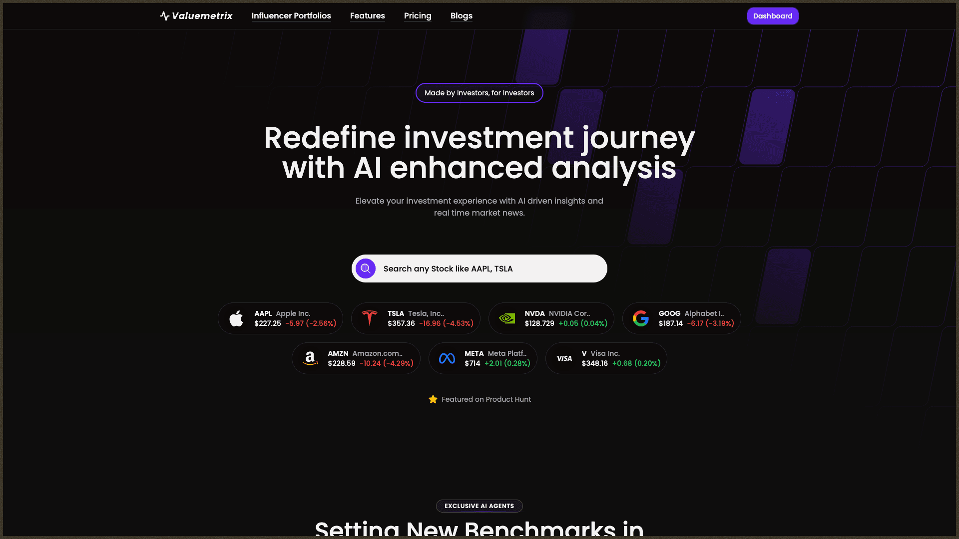 Valuemetrix screenshot